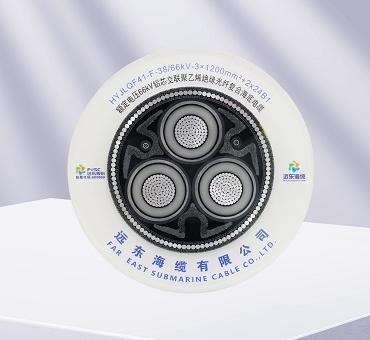 額定電壓38-66kV鋁芯交聯聚乙烯絕緣三芯交流光纖復合海底電纜系統