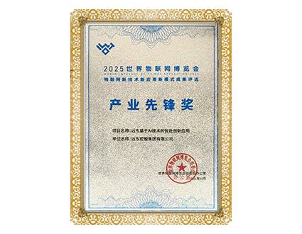 世界物聯網博覽會產業先鋒獎