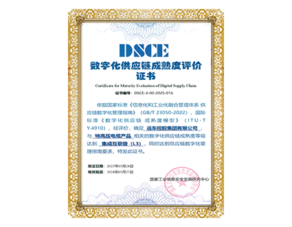 數字化供應鏈成熟度評價證書
