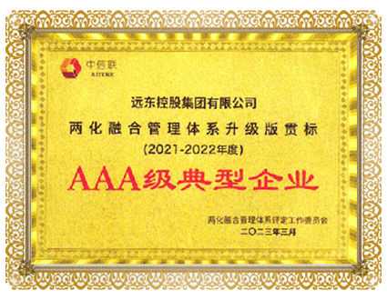 兩化融合管理體系升級版貫標AAA級典型企業